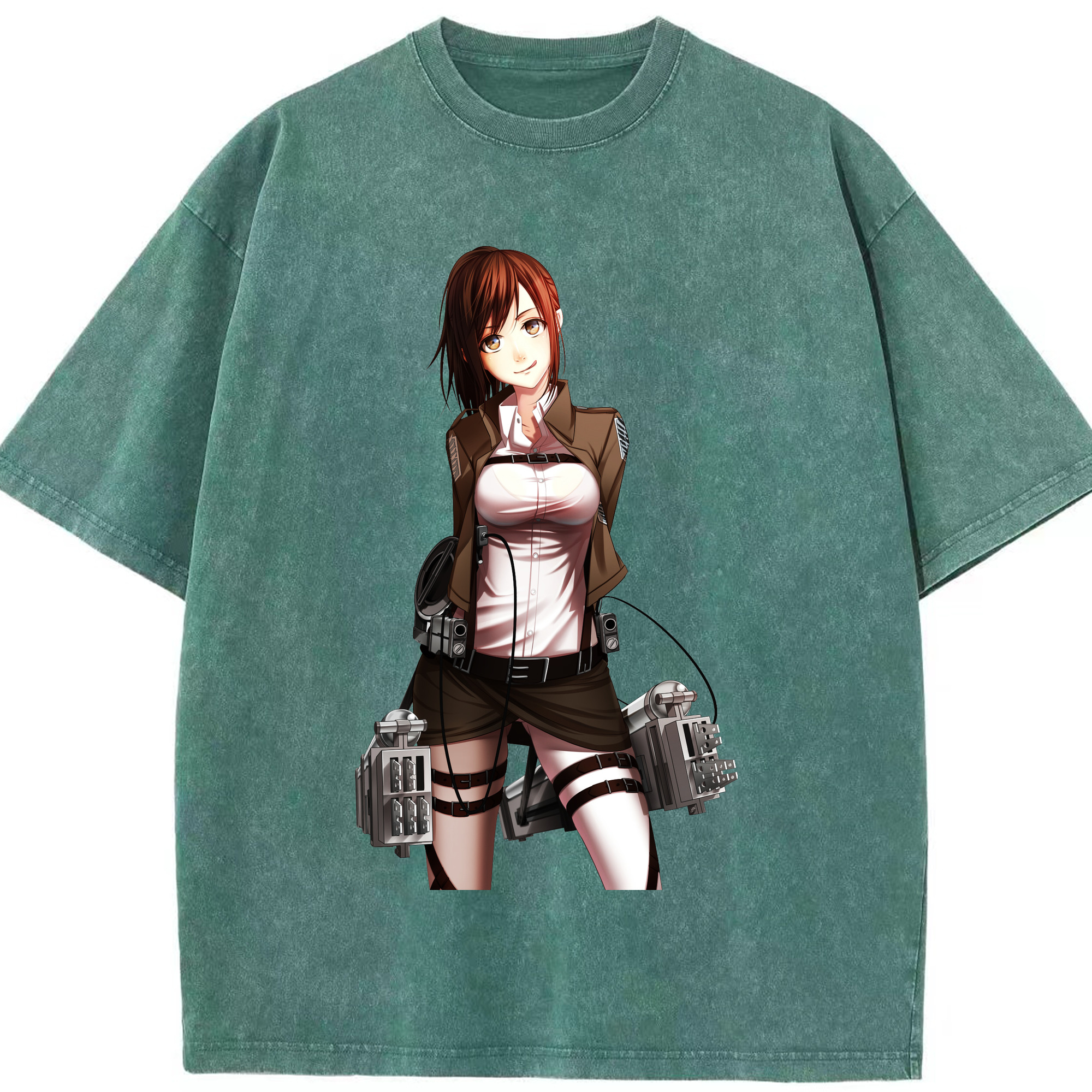 （画像用） 進撃の巨人 サシャ·ブラウス Attack on Titan Sasha Blaus 綿100% ヴィンテージ風 半袖Tシャツ（フロントプリント）